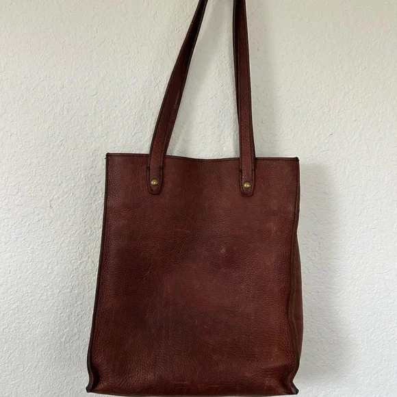 Duluth Trading Co Rich Brown Leather Tote - Picture 3 of 12